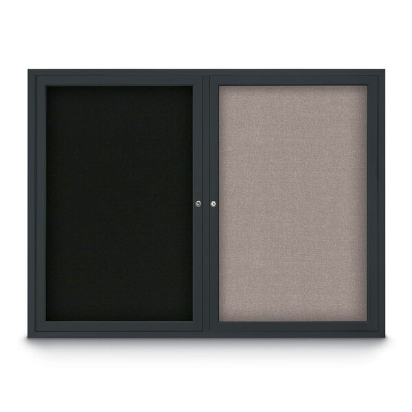 Corkboard, Burgundy/Black, 18" X 24"
